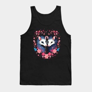 Opossum Couple Valentine Tank Top